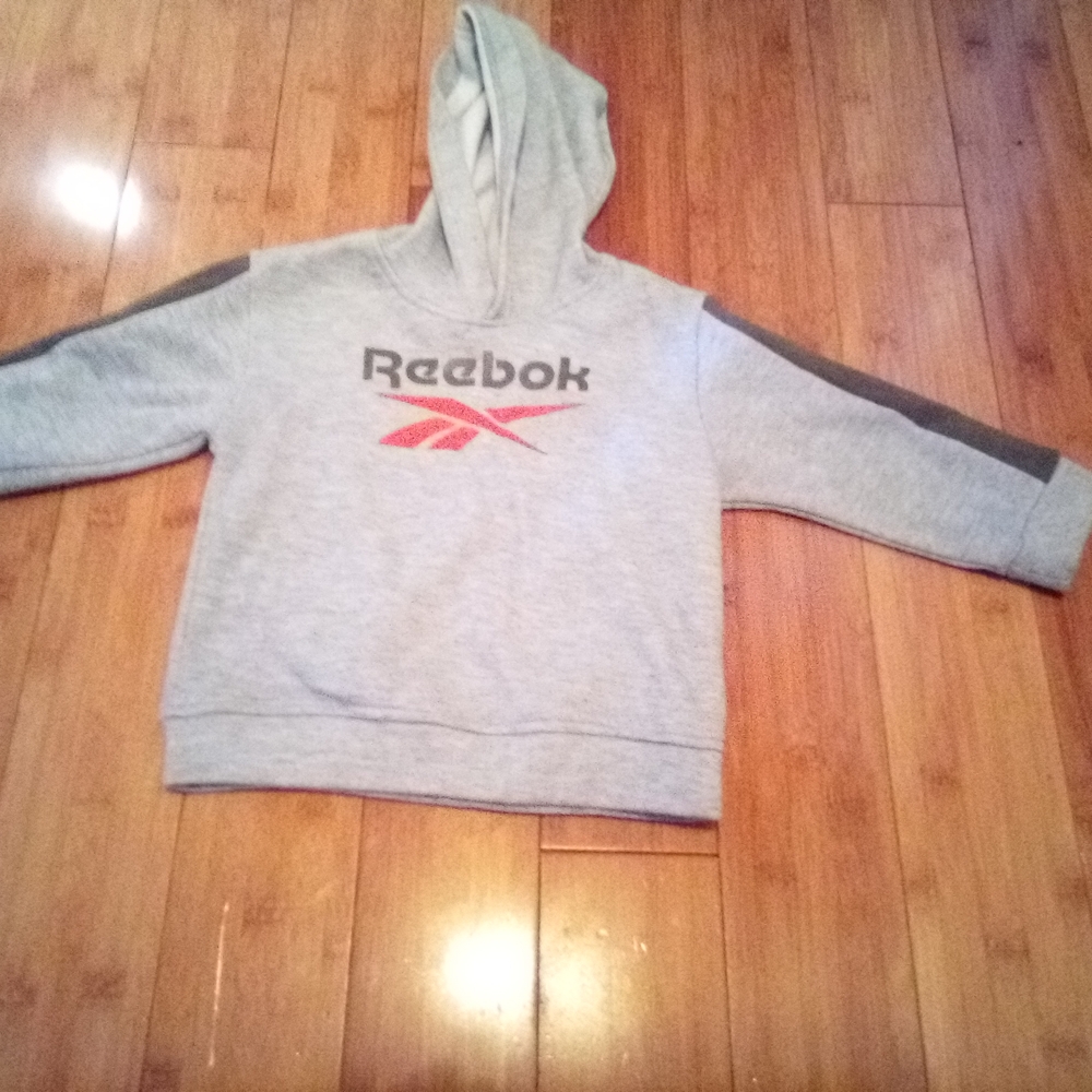 Reebok Kids Gray and Black Hoodie